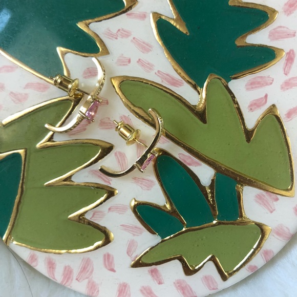 Anthropologie Shashi Earrings in Pink - Picture 7 of 9